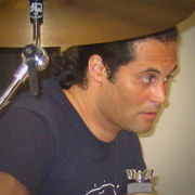 Danny Cruz gets ready to record the next track.