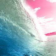 Colorful wave in Carlsbad